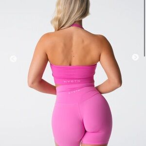 NVGTN bubblegum pink halter bra